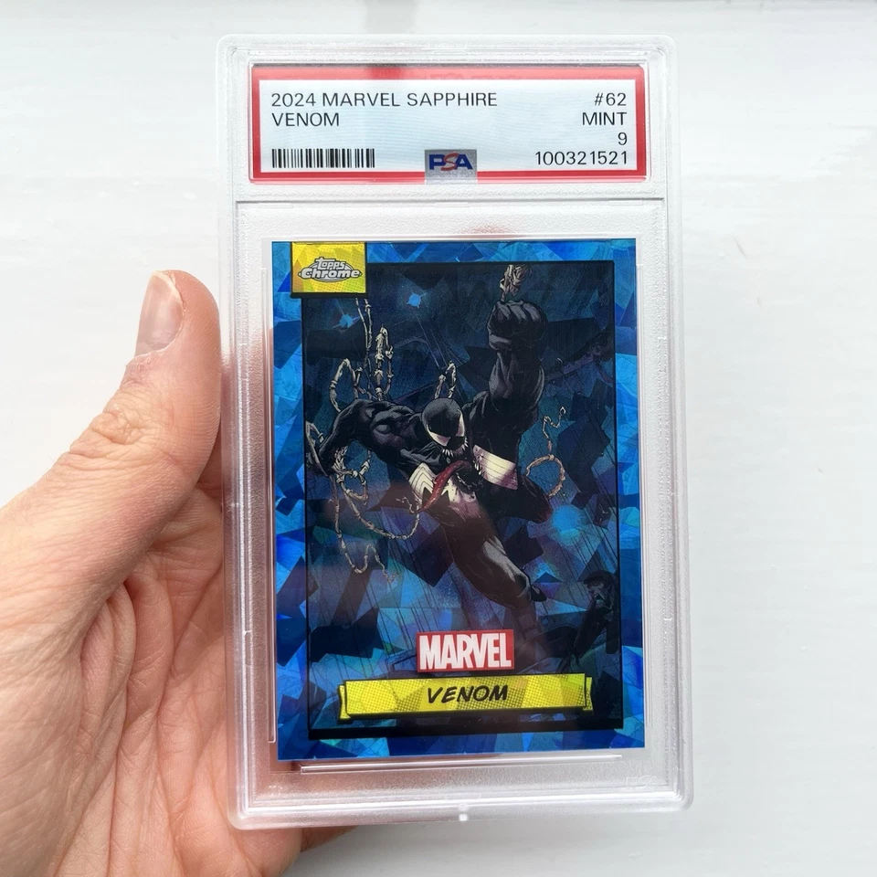 Marvel Comics Topps Chrome Sapphire Edition VENOM PSA Graded Trading Card 2024 - Bild 3 von 4