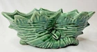 VTG 1950s McCoy Pottery Green Double Cornucopia Twin Shells Planter Vase Bowl