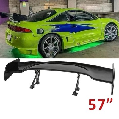 For Mitsubishi Eclipse Coupe Glossy Black 57'' Rear Spoiler Wing Truck GT Style