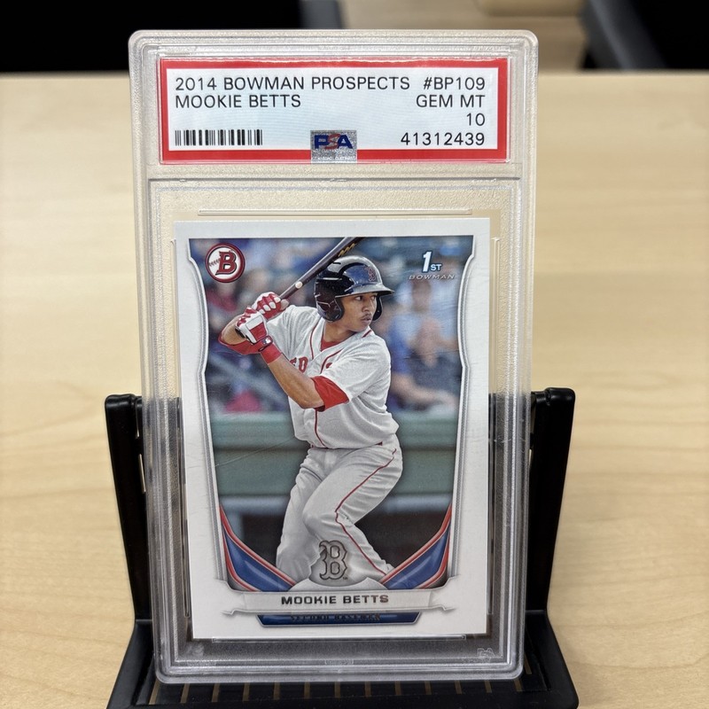 2014 Bowman Prospects Mookie Betts #BP109 (RC) PSA 10💎🔥Red Sox/Dodgers