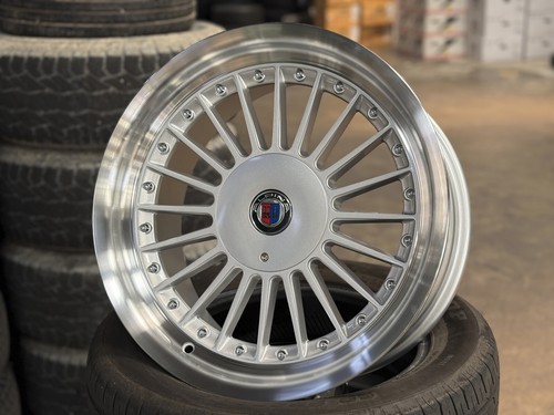 New 17x8J Alpina Classic Design BMW E30 Wheel (set of 4) 4x100 VW Golf Mk2 Mk3 - Picture 5 of 12