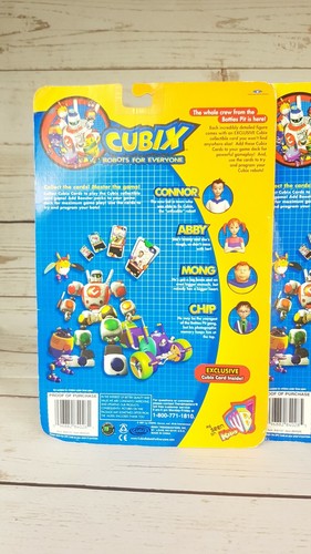 Cubix Robots for Everyone Chip, Connor, and Abby Trendmasters Set - Rare Toy New - Picture 9 of 11