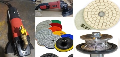 Wet Polisher 1/2'' Full Bullnose Profiler 40 stone granite travertine marble buff