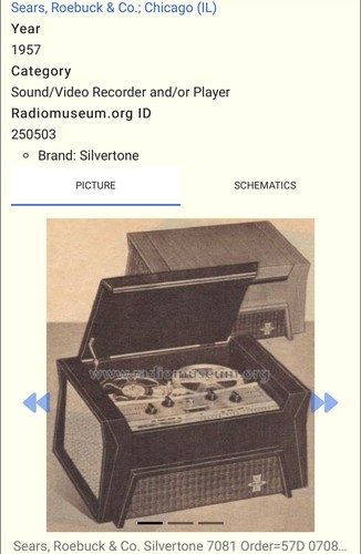 1957 Silvertone Medalist Deluxe Tape Recorder Model 7081 CUSTOM HI-FI 56734006 - Picture 12 of 12