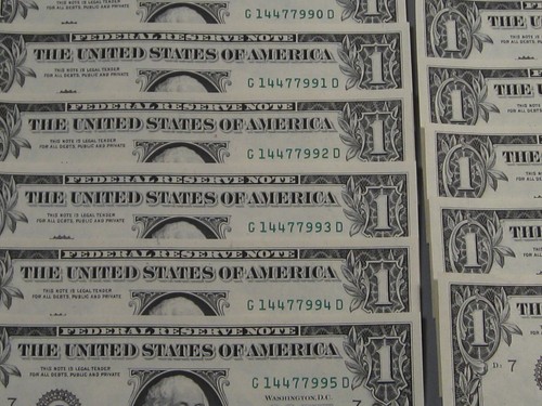 11 Consecutive CU Crisp 1974 FRN Notes # G 14477990-8000 D. #39 - Picture 2 of 9