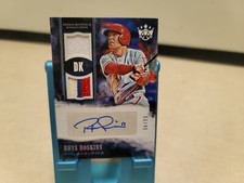 2018 Diamond Kings DK Rookie Materials Holo Silver Rhys Hoskins RC Auto /49