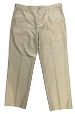 Izod Dress Pants Mens Sz 38/30 Khaki Classic Straight Leg RN480479 EUC