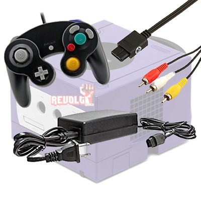 Gamecube Starter Bundle - Controller, Power Adapter, and AV Cable New & Sealed