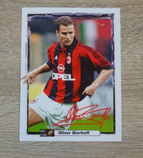 Oliver Bierhoff - Bravo Sport Piłka nożna Karta kolekcjonerska z autografem - koniec lat 90.
