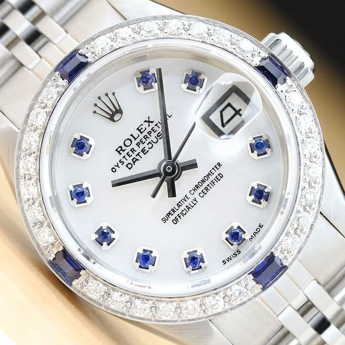 Rolex Lady-Datejust 28 Mother of Pearl Diamond Watch