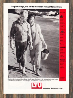 LTU - Reklame Werbeanzeige Original-Werbung 1991 (1)