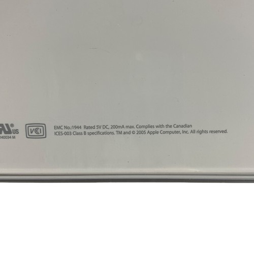 Apple USB Wired Full Size Keyboard White Clear M9034LL/A with Original Box A1048 - Bild 10 von 10