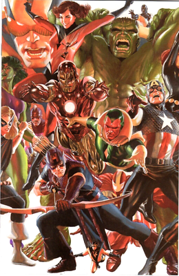 AVENGERS #4 ALEX ROSS CONNECTING VARIANT AVENGERS PART B MARVEL