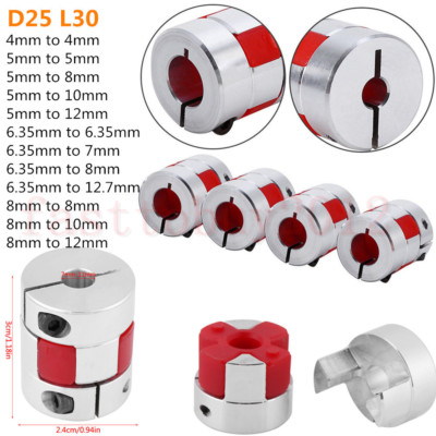 Flexible Jaw Coupling 25x30mm CNC Schrittmotor Shaft Coupler koppler 3d Printer