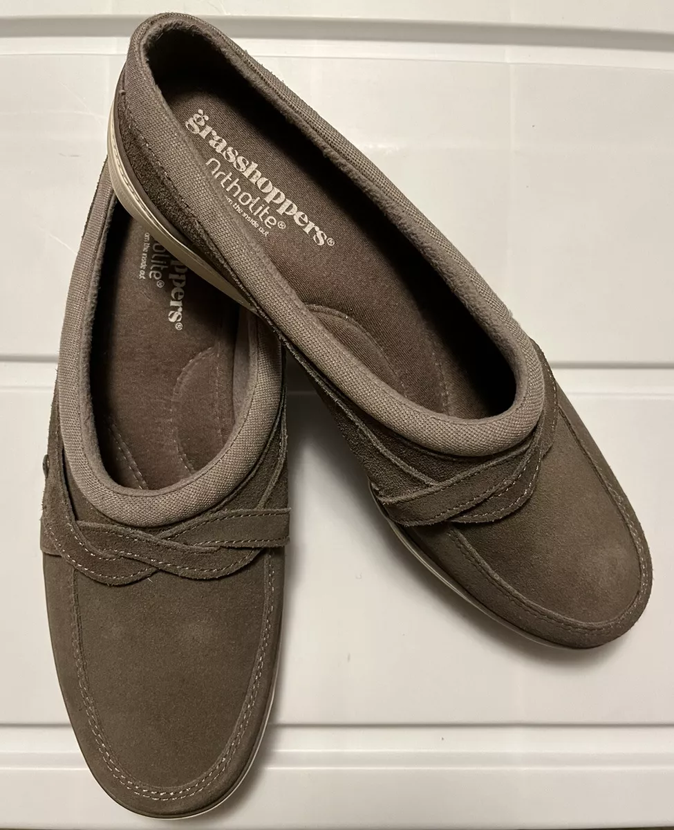 Keds Grasshoppers Ortholite Memory Foam Womens Mules Suede Shoes
