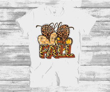 Hello Fall T-Shirt, Kids Handmande Fall Shirt
