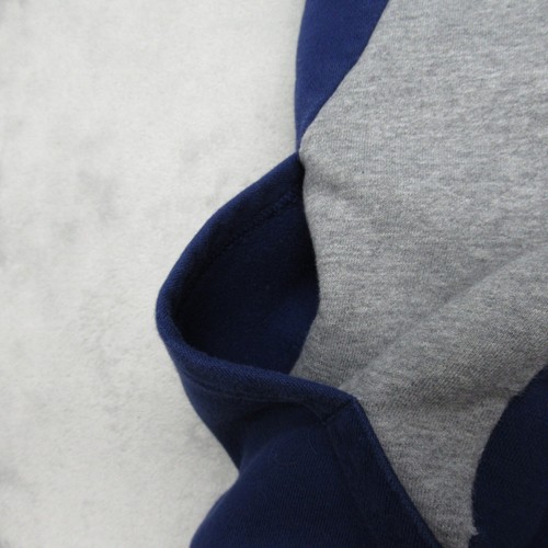 Nike Hoodie Youth XL Blue Gray Colorblock Fleece Full Zip Thumbholes Sweatshirt - Picture 15 of 16