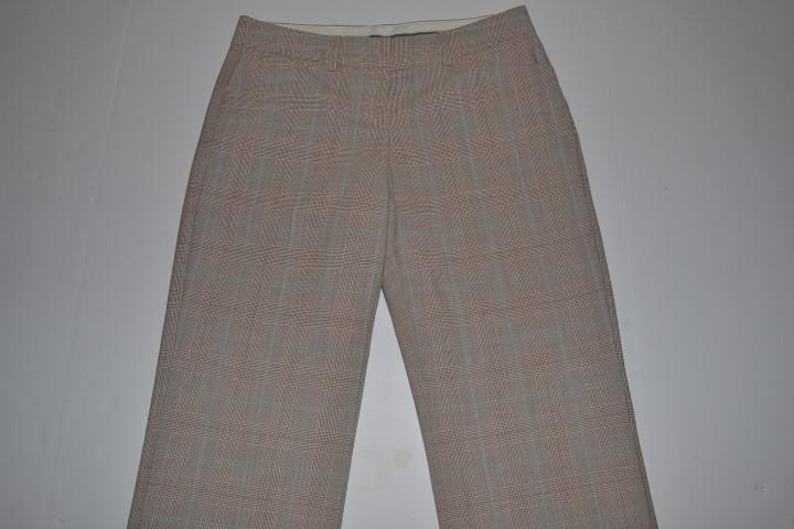 EXPRESS DESIGN STUDIO EDITOR BROWN PLAID DRESS PANTS WOMENS SIZE