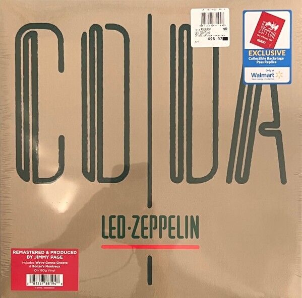 Led Zeppelin - CODA -  Exclusive 180g Vinyl LP  Backstage Pass Replica Germany