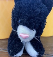 Vtg Dakin Cat Plush Nature Babies Black White Kitten 1981 Nursing Replacement