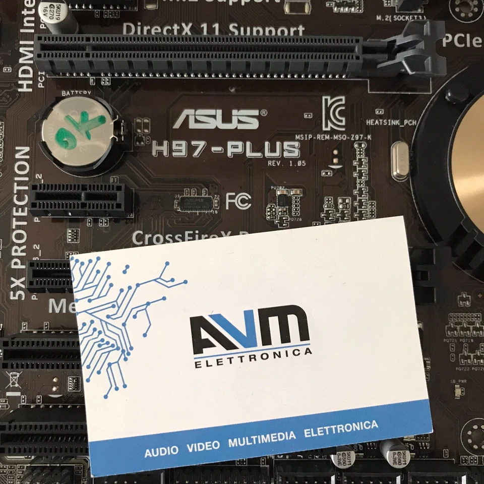 Scheda madre LGA 1150 ASUS H97-PLUS CPU Intel Core i7-4790 16GB DDR3 HDMI USB3.0 - Immagine 2 di 4