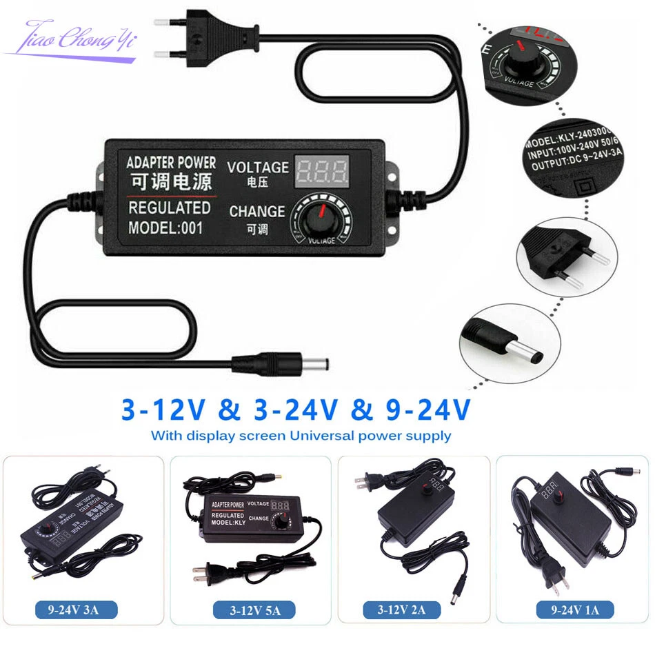 DC 3V-24V to 85-265V 2A 5A Adjustable switching Regulated power with LED Display - Image 2 of 4