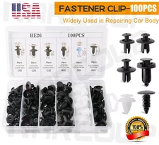 100 x Fender Liner Fastener Rivet Push Clips Retainer Universal For Volvo