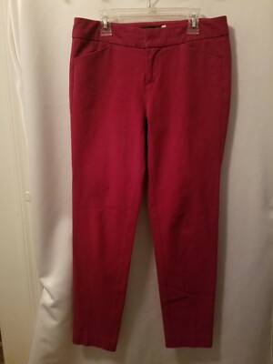 Crosby. Women's Size 2 Hot Pink Straight Leg Pants Inseam 27.5''