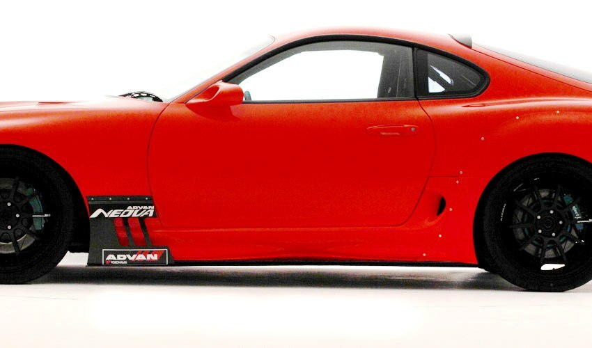 ヒロボ　スカディ 【げん】 VS Ridox Style Carbon Fiber Front Fender Add-on Diffuser FOR Supra