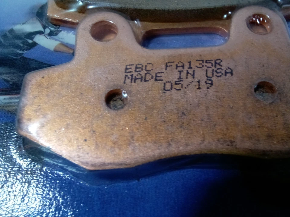 Pastillas de freno todo terreno sinterizadas serie EBC R para Kawasaki KX500E 1989-93 delanteras 1 Pr Foto 4 de 4