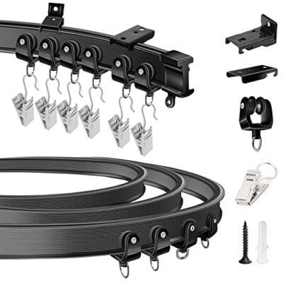 16 Ft Ceiling Curtain Track Flexible Bendable Sliding Curtain Rail System