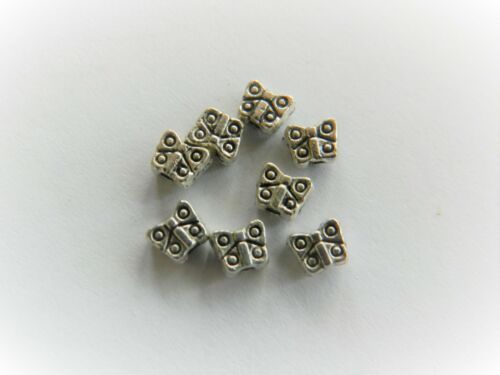 Tibetan Silver Metal Alloy Spacers, Flat Butterflies, 4mm Approx, 50 Pieces - Picture 1 of 1
