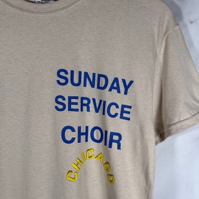 Size S - Kanye West Sunday Service Choir Chicago Tan Tee | eBay
