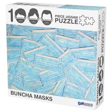 Funwares Puzzle Pack! 1 TP Hoarding & 1 Buncha Masks 1000 pieces each!