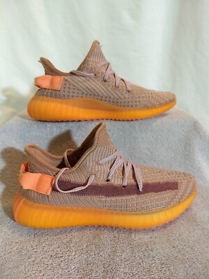 Adidas Mens Yeezy Boost 350 V2 Tru Form Gray/Orange (AF2088
