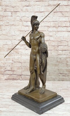 Bronze Art Statuette Jason and the Golden Fleece Mythology Hero Sculpture Gift