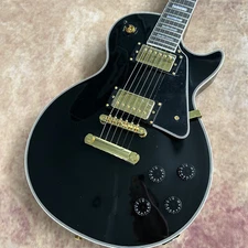 Custom Shop LP Black Beauty Les Paul Electric Guitar HH Pickups Gold Parts