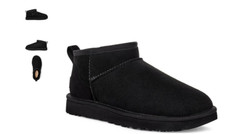UGG Classic Ultra Mini Black Boot Bootie Women's US sizes 5-11/NEW 