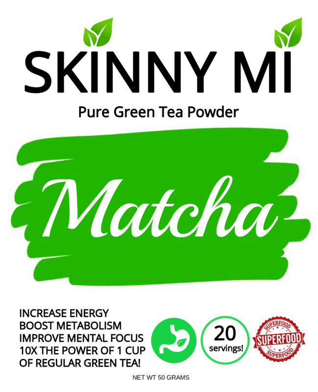 Skinny Mi MATCHA Green Tea Powder - 100% Pure Matcha - Lose Weight Feel Great!
