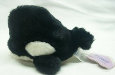 Puffkins TOBY THE ORCA KILLER WHALE 5" Plush STUFFED ANIMAL Toy NEW
