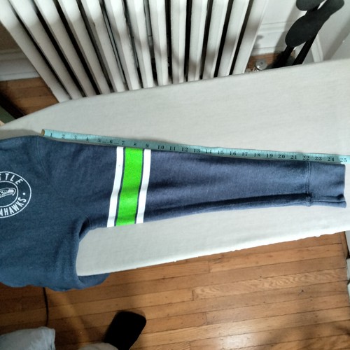 Seattle Seahawks Hoodie Blue Size Large (11-13) NFL Juniors Collection Full Zip - Picture 15 of 16