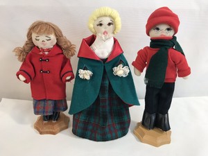 muñecas navideñas en tela