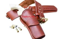 Gun holster Belt Old West Custom Genuine Leather Handmade Western Cowboy Revolve