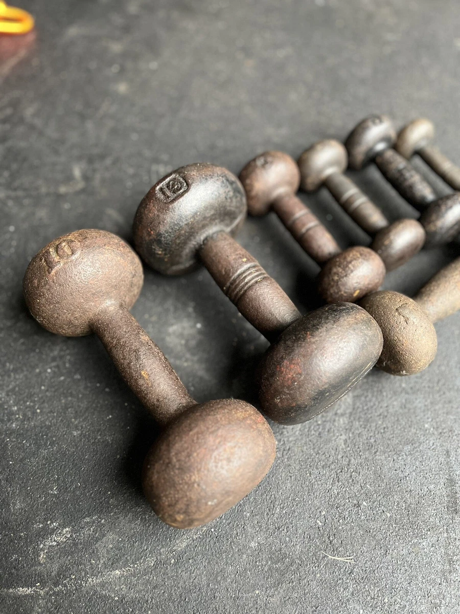 Vintage dumbbells for 2025 sale