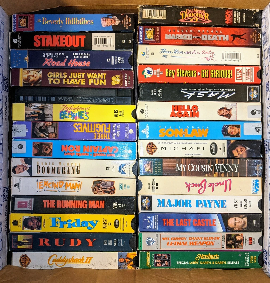 Plus de 100 cassettes VHS d'occasion à choisir !