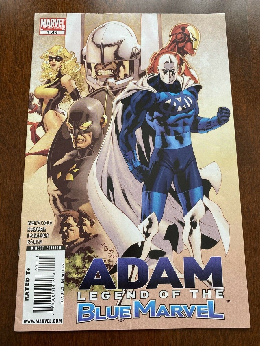 Adam Legend of the Blue Marvel # 1 2 3 4 5 Full Set Low Print Run