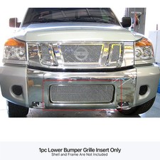 For 2004-2015 Nissan Titan04-07 Armada Bumper Stainless Steel Mesh Grille For 2004-2015 Nissan Titan04-07 Armada Bumper Stainless Steel Mesh Grille