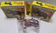 Vintage Clydesdale Horses 5" Made In Canada Lot Of 2 Plastic New NIB