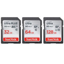 SanDisk Ultra SD Memory Card 32GB 64GB 128GB SDHC Class 10 Universal