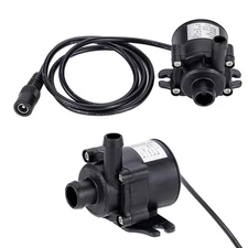 92 GPH Mini Submersible Pump Small Fountain Pump (6.5W 350L/H) for water Black